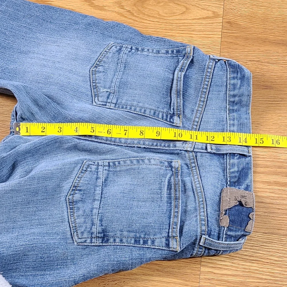 MOSSIMO 30x29 VINTAGE FADED DISTRESSED DENIM BLUE MENS TOTAL FLEX JEANS